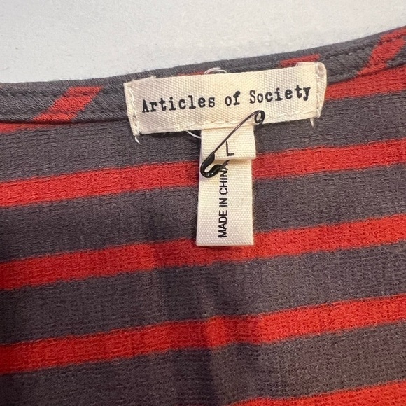 Article of Society stripped tank top size L - Picture 8 of 10